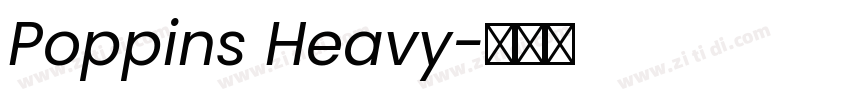 Poppins Heavy字体转换